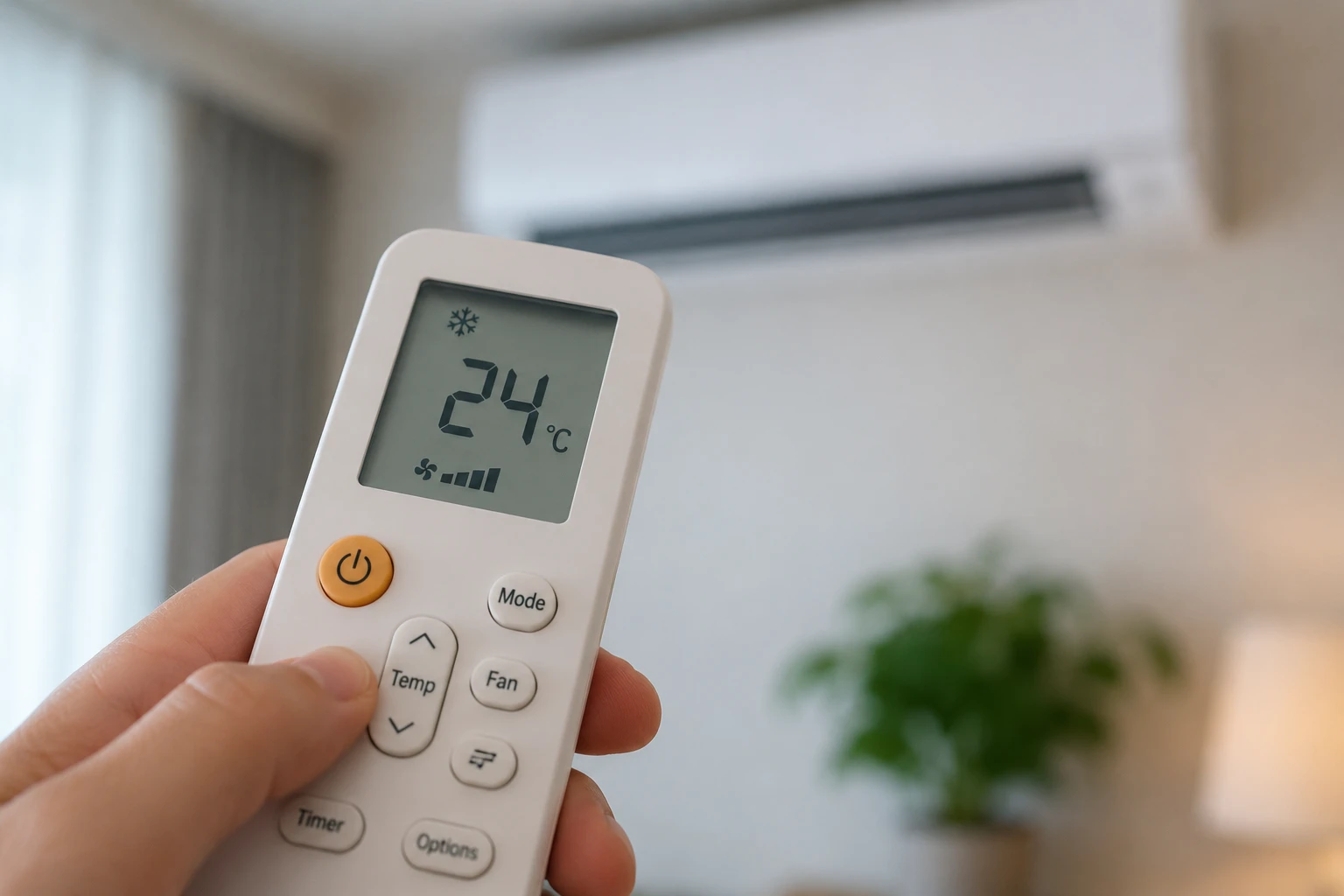 Setting your remote to 24–25°C is the single highest-impact change for most Malaysian homes
