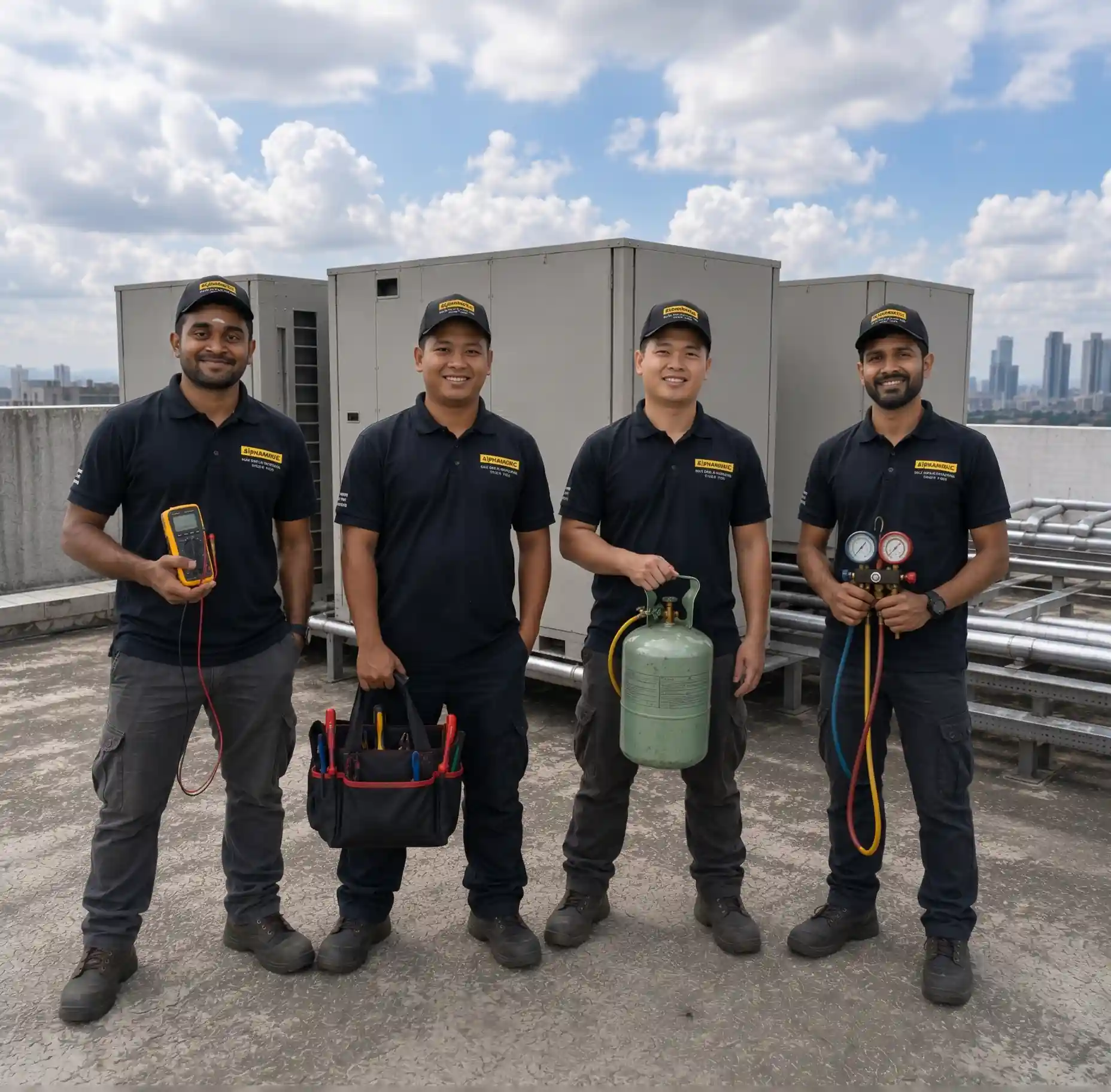 Alphamatic Airconditioning service team